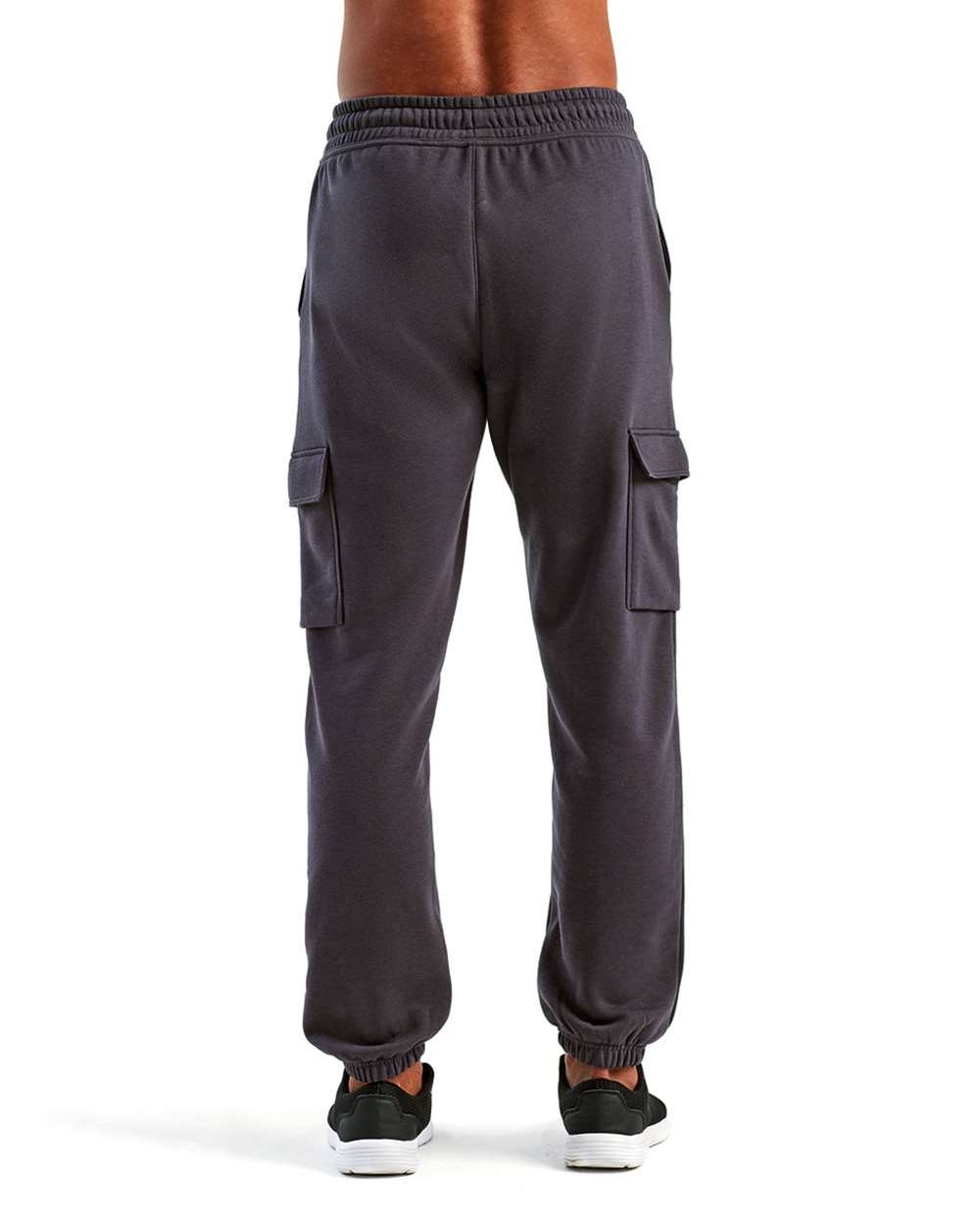 Unisex Riley Cargo Joggers - OnModelBack - B868A2582 - Charcoal