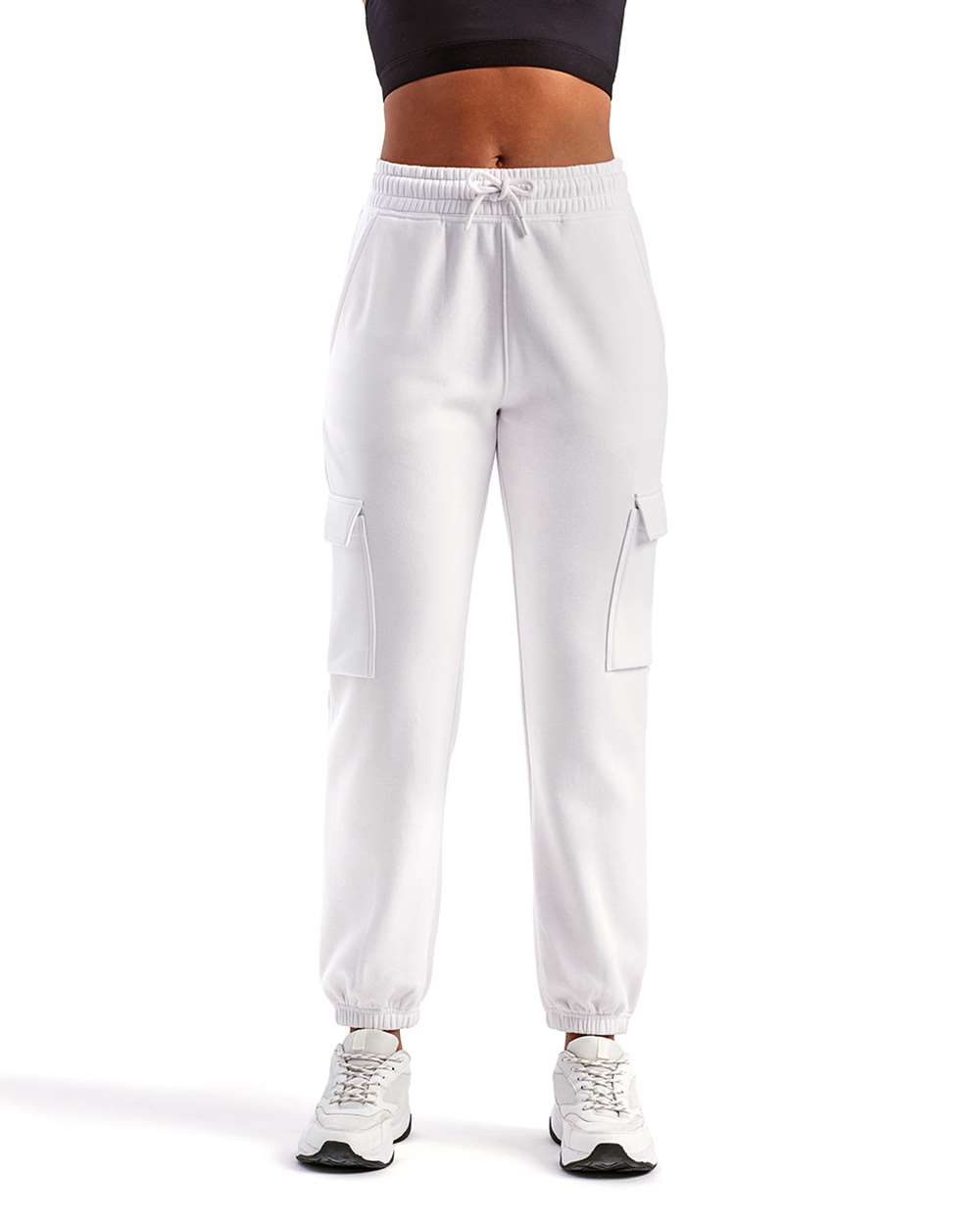 Unisex Riley Cargo Joggers - OnModelFront - B868A2002 - White