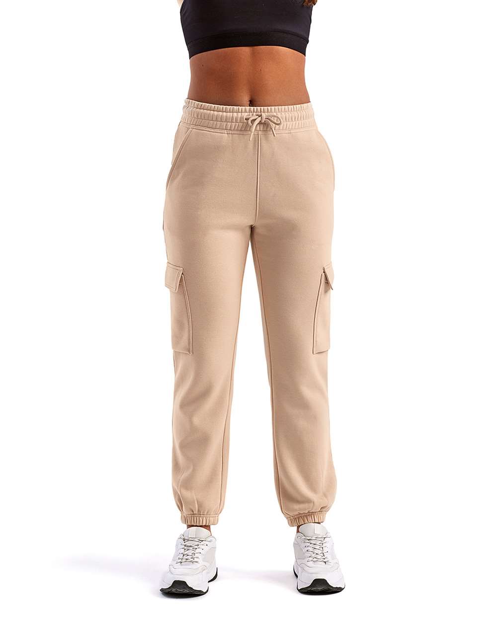 Unisex Riley Cargo Joggers - OnModelFront - B868A2242 - Nude