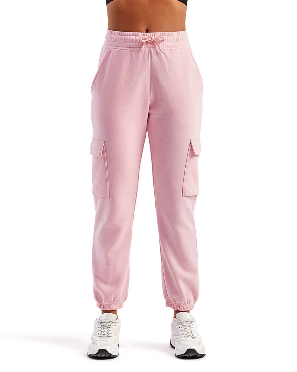 Unisex Riley Cargo Joggers - OnModelFront - B868A2302 - Light Pink