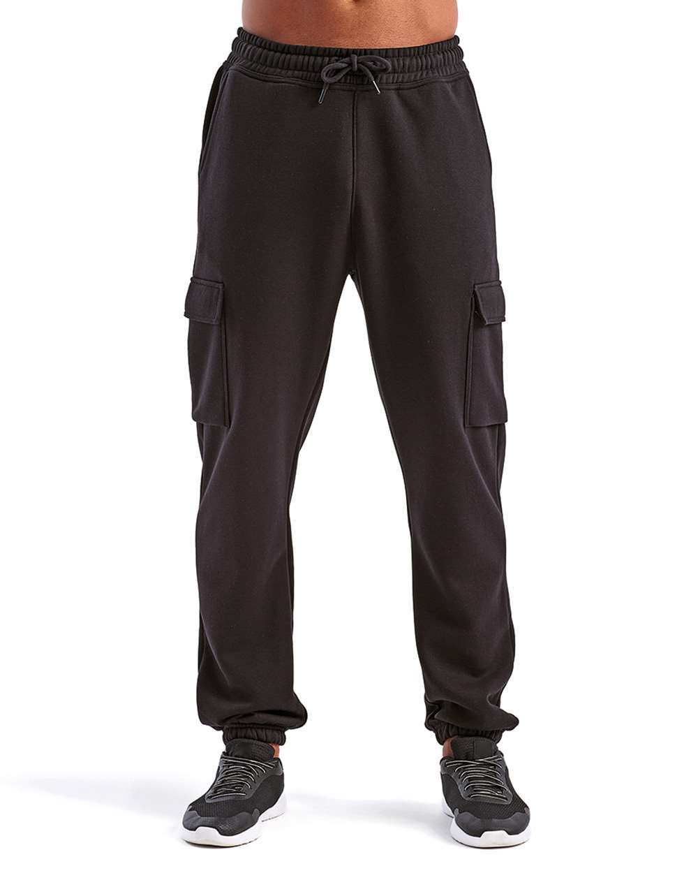 Unisex Riley Cargo Joggers - OnModelFront - B868A2502 - Black
