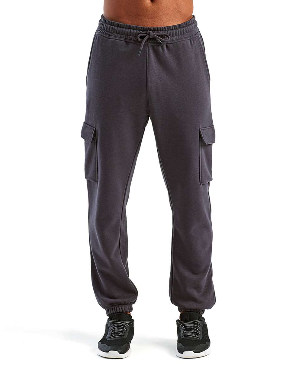 Unisex Riley Cargo Joggers - OnModelFront - B868A2582 - Charcoal
