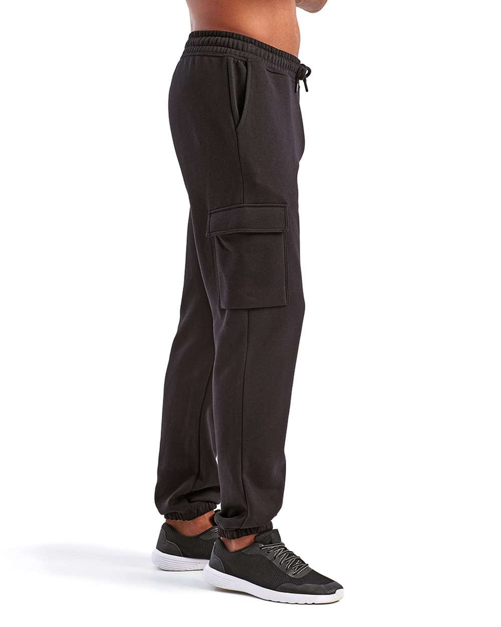 Unisex Riley Cargo Joggers - OnModelSide - B868A2502 - Black