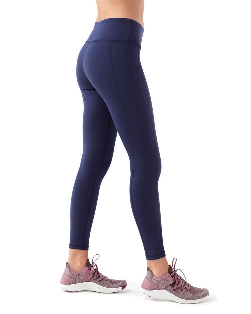 Women's Performance Leggings - OnModelSide - B863A2652 - Navy
