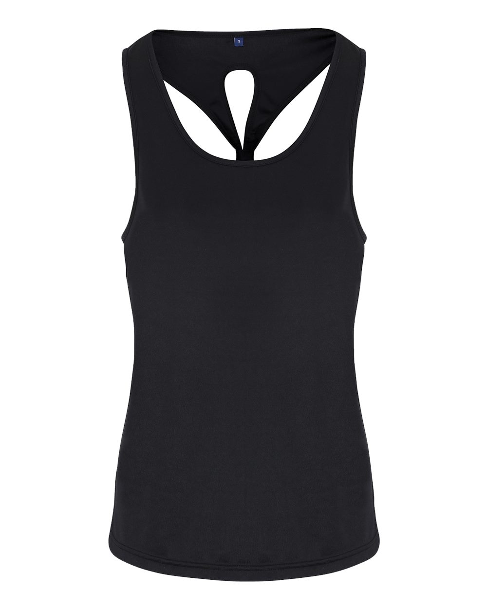 Women's Knot Back Venus Tank - Front - B848A2502 - Black