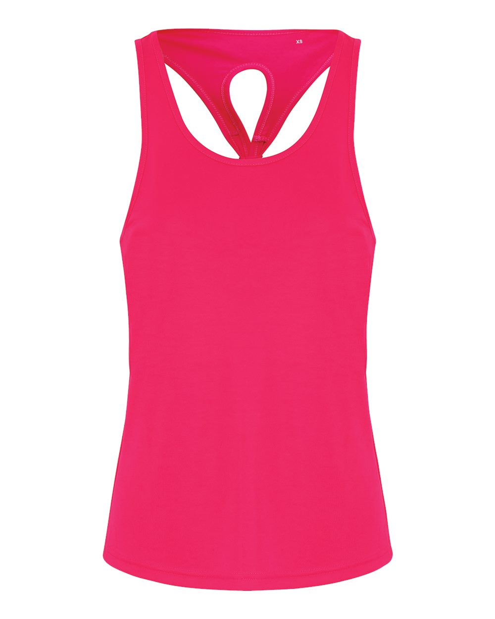 Women's Knot Back Venus Tank - Front - B848A2692 - Hot Pink