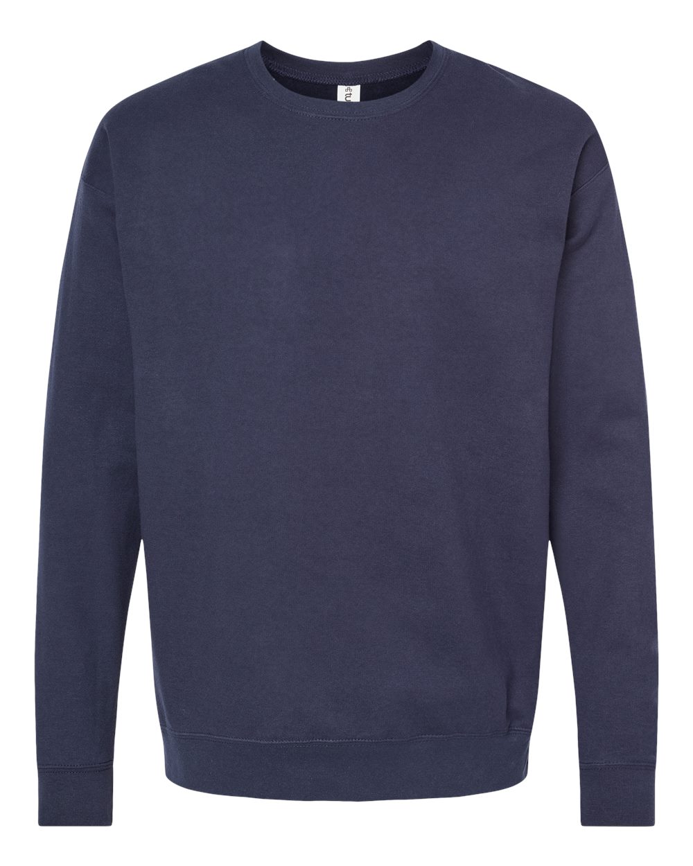 Unisex Fleece Crewneck Sweatshirt - Front - B10459652 - Navy