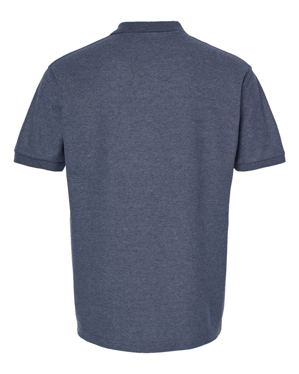 Men's 50/50 Sport Pique Polo - Back - B10559103 - Heather Navy