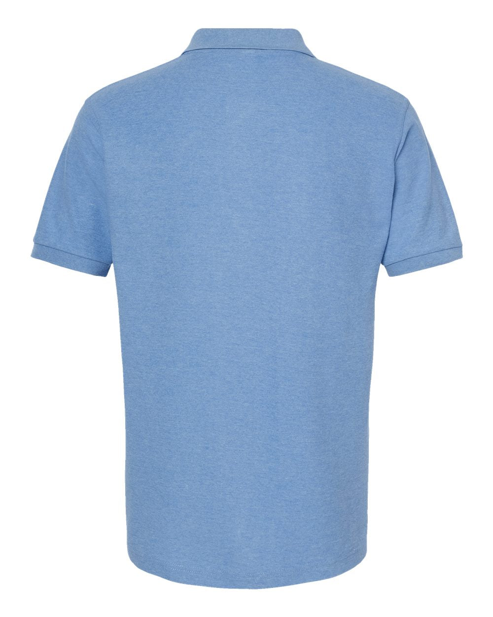 Men's 50/50 Sport Pique Polo - Back - B10559253 - Heather Light Blue