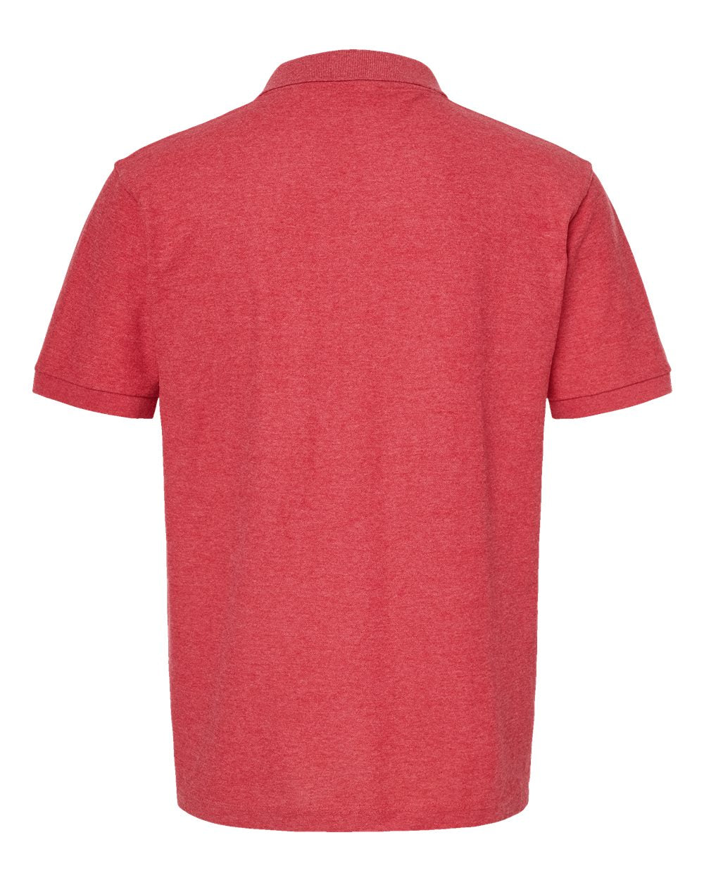 Men's 50/50 Sport Pique Polo - Back - B10559703 - Heather Red