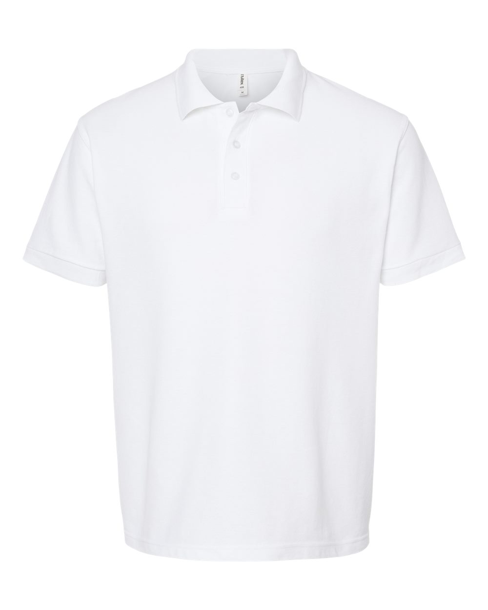 Men's 50/50 Sport Pique Polo - Front - B10559003 - White