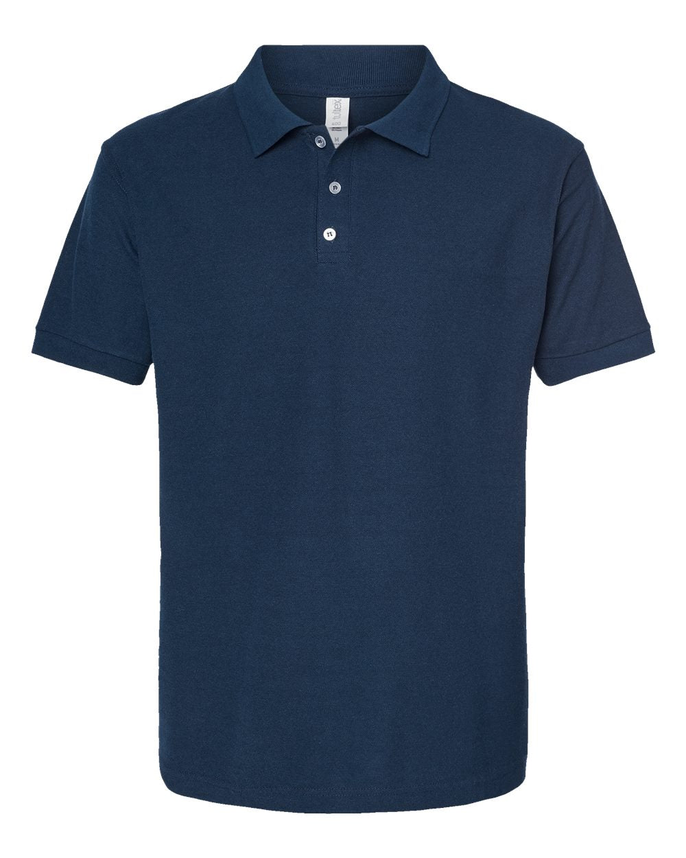 Men's 50/50 Sport Pique Polo - Front - B10559653 - Navy