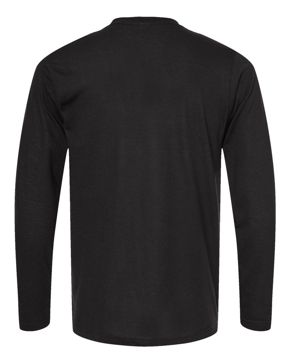 Unisex Poly-Rich Long Sleeve T-Shirt - Back - B30059502 - Black