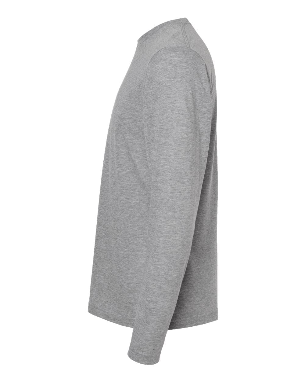 Unisex Poly-Rich Long Sleeve T-Shirt - DirectSide - B30059092 - Heather Grey