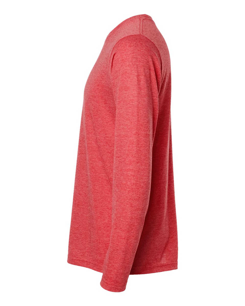 Unisex Poly-Rich Long Sleeve T-Shirt - DirectSide - B30059702 - Heather Red