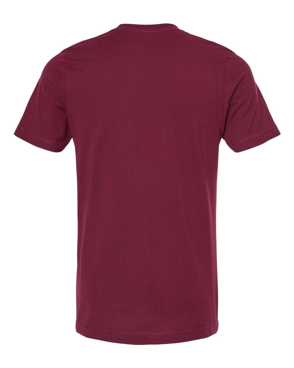 Men's Premium Cotton T-Shirt - Back - B10859702 - Burgundy