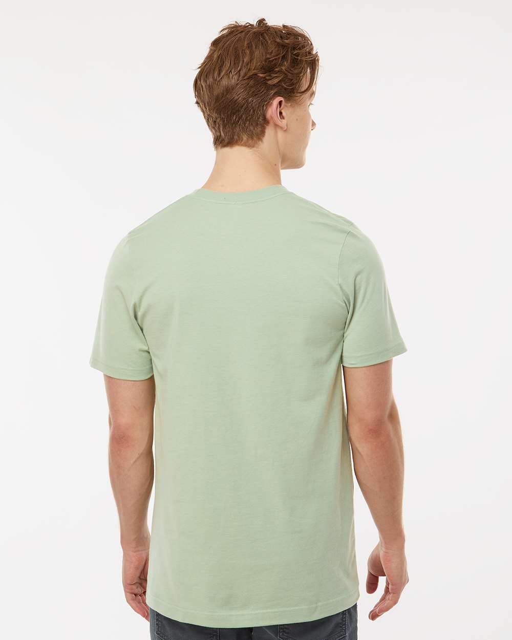 Men's Premium Cotton T-Shirt - OnModelBack - B10859142 - Sage