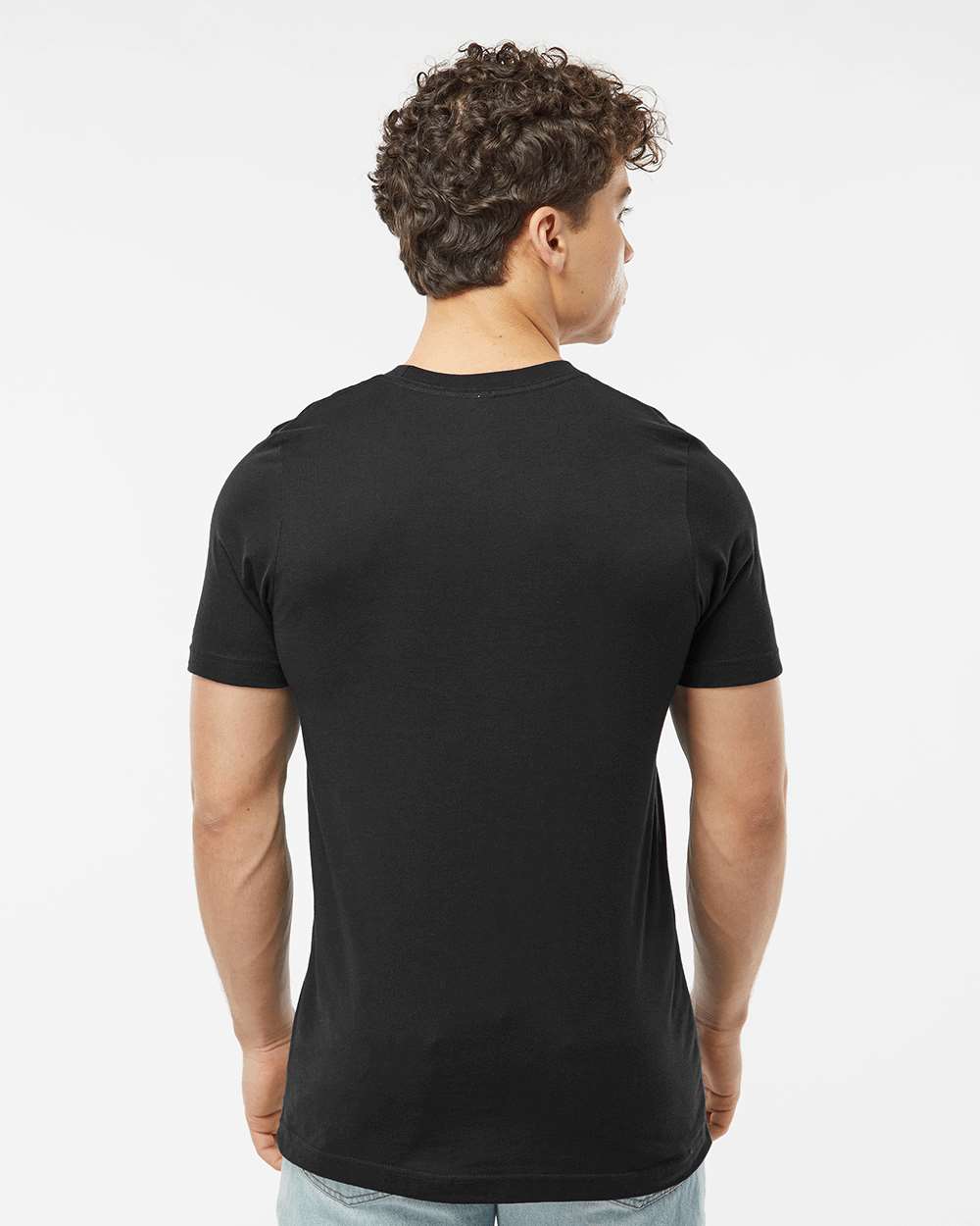 Men's Premium Cotton T-Shirt - OnModelBack - B10859502 - Black
