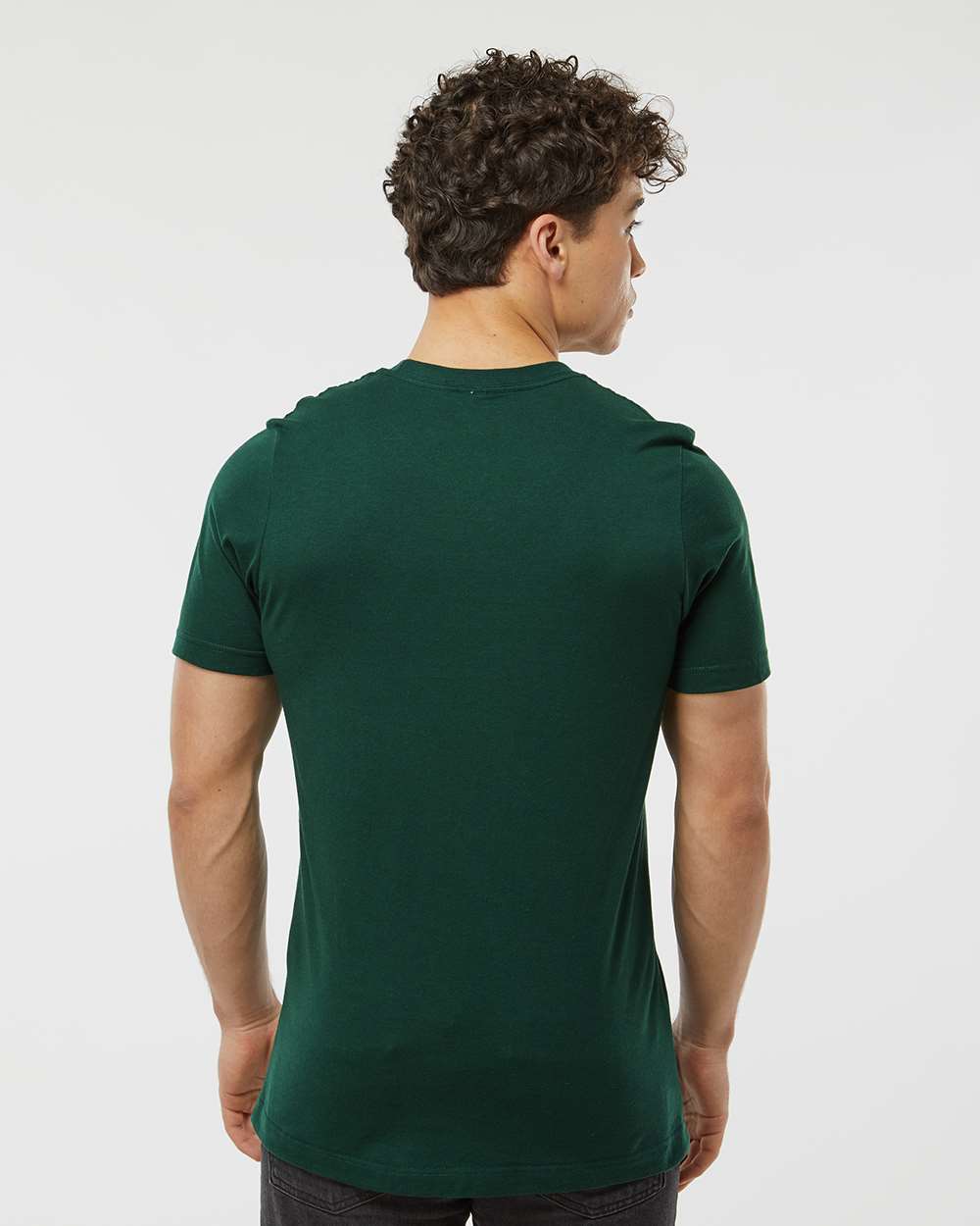 Men's Premium Cotton T-Shirt - OnModelBack - B10859542 - Forest