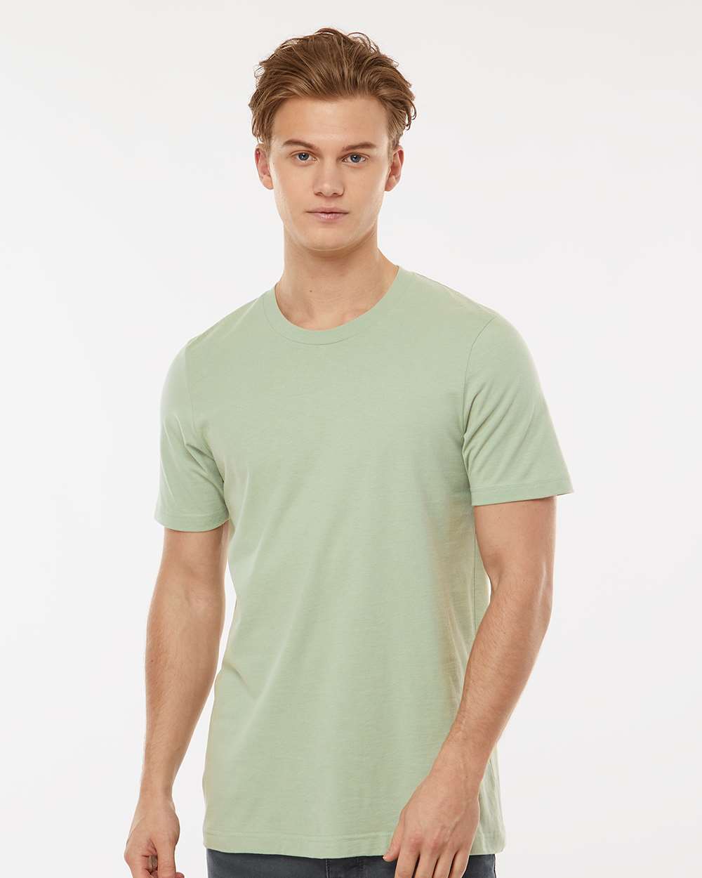 Men's Premium Cotton T-Shirt - OnModelFront - B10859142 - Sage