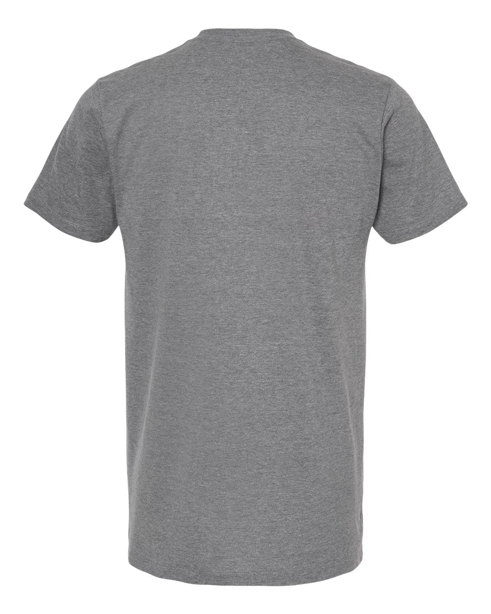 Men's Premium Cotton Blend T-Shirt - Back - B11059092 - Athletic Heather
