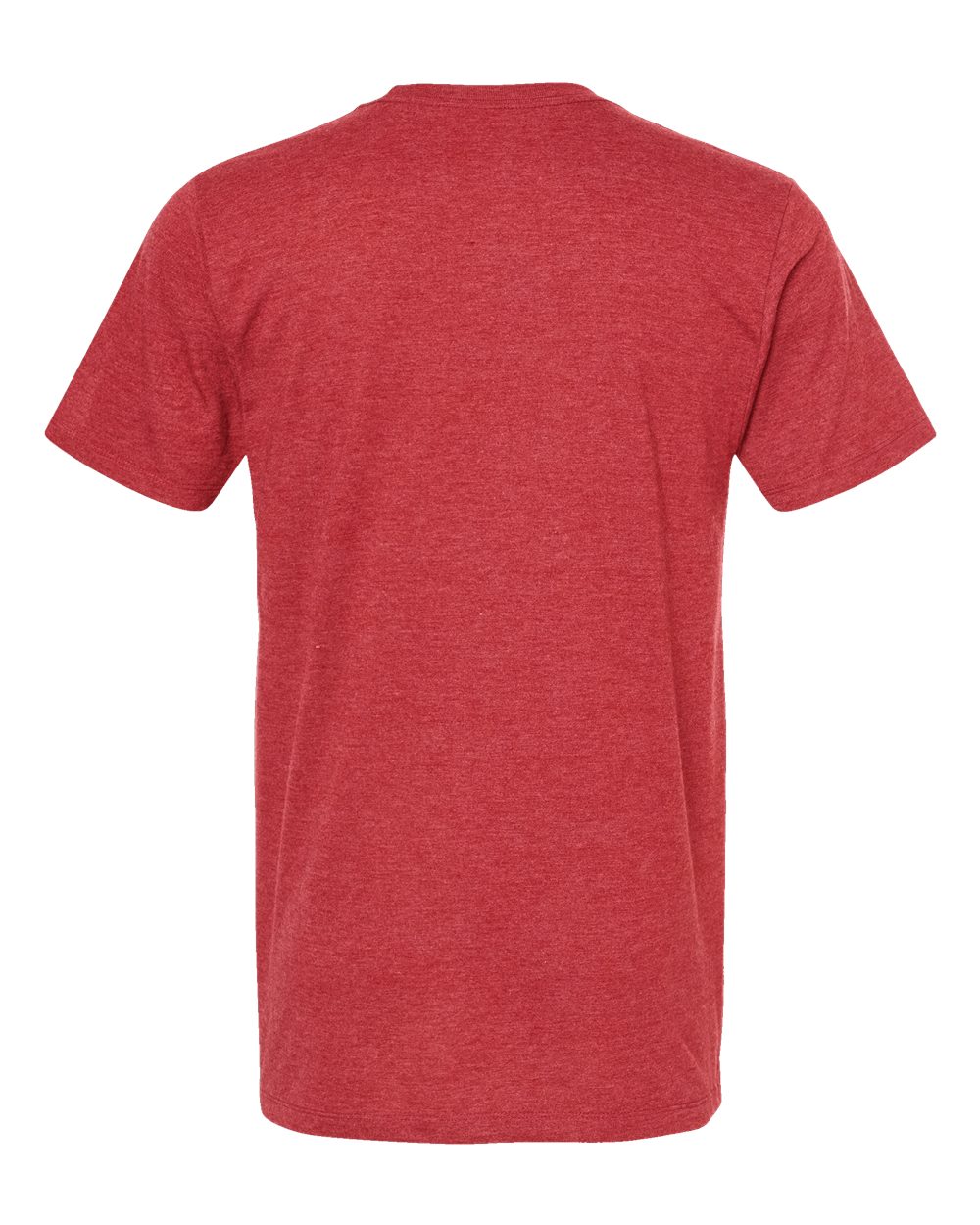 Men's Premium Cotton Blend T-Shirt - Back - B11059112 - Red Heather