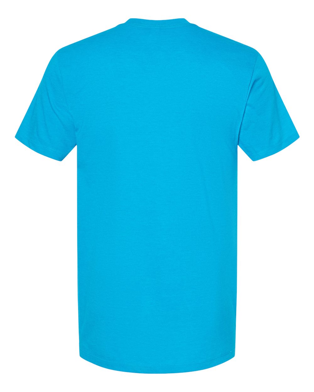 Men's Premium Cotton Blend T-Shirt - Back - B11059192 - Turquoise Heather
