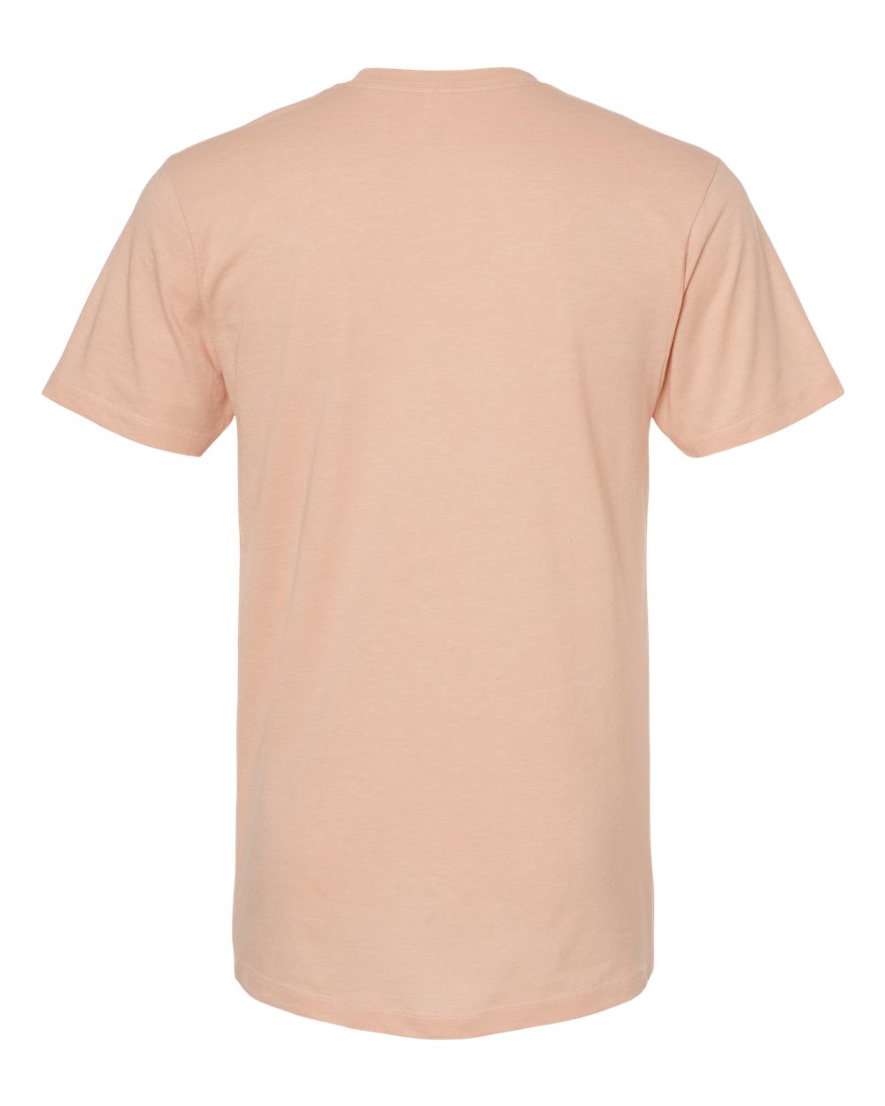 Men's Premium Cotton Blend T-Shirt - Back - B11059312 - Peach Heather