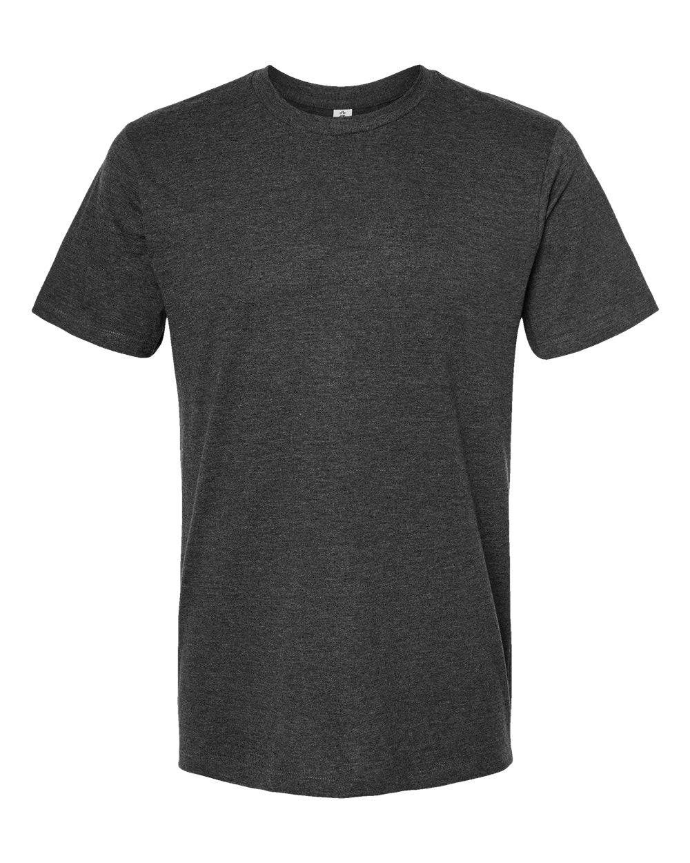 Men's Premium Cotton Blend T-Shirt - Front - B11059102 - Black Heather