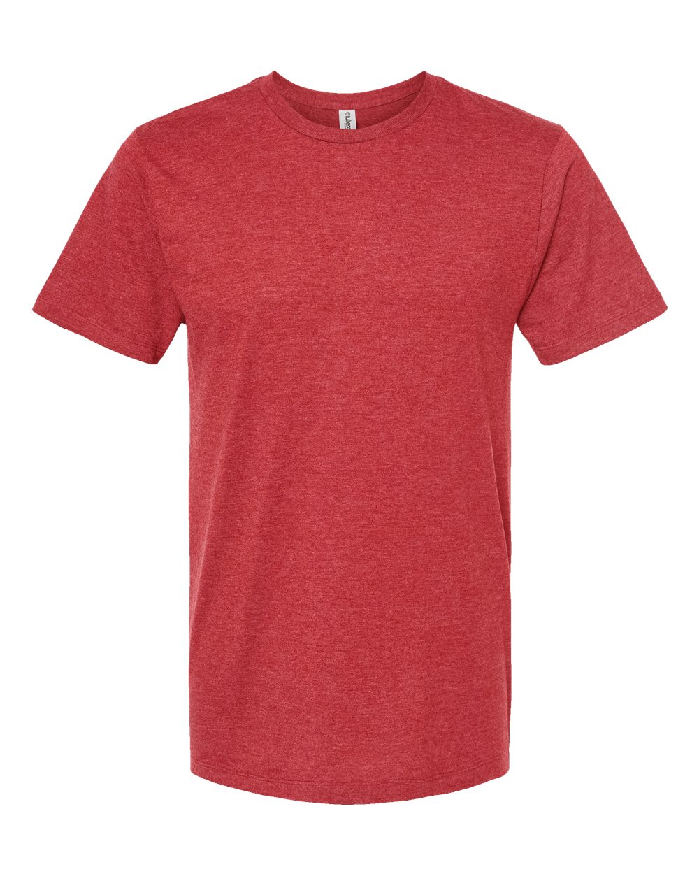 Men's Premium Cotton Blend T-Shirt - Front - B11059112 - Red Heather