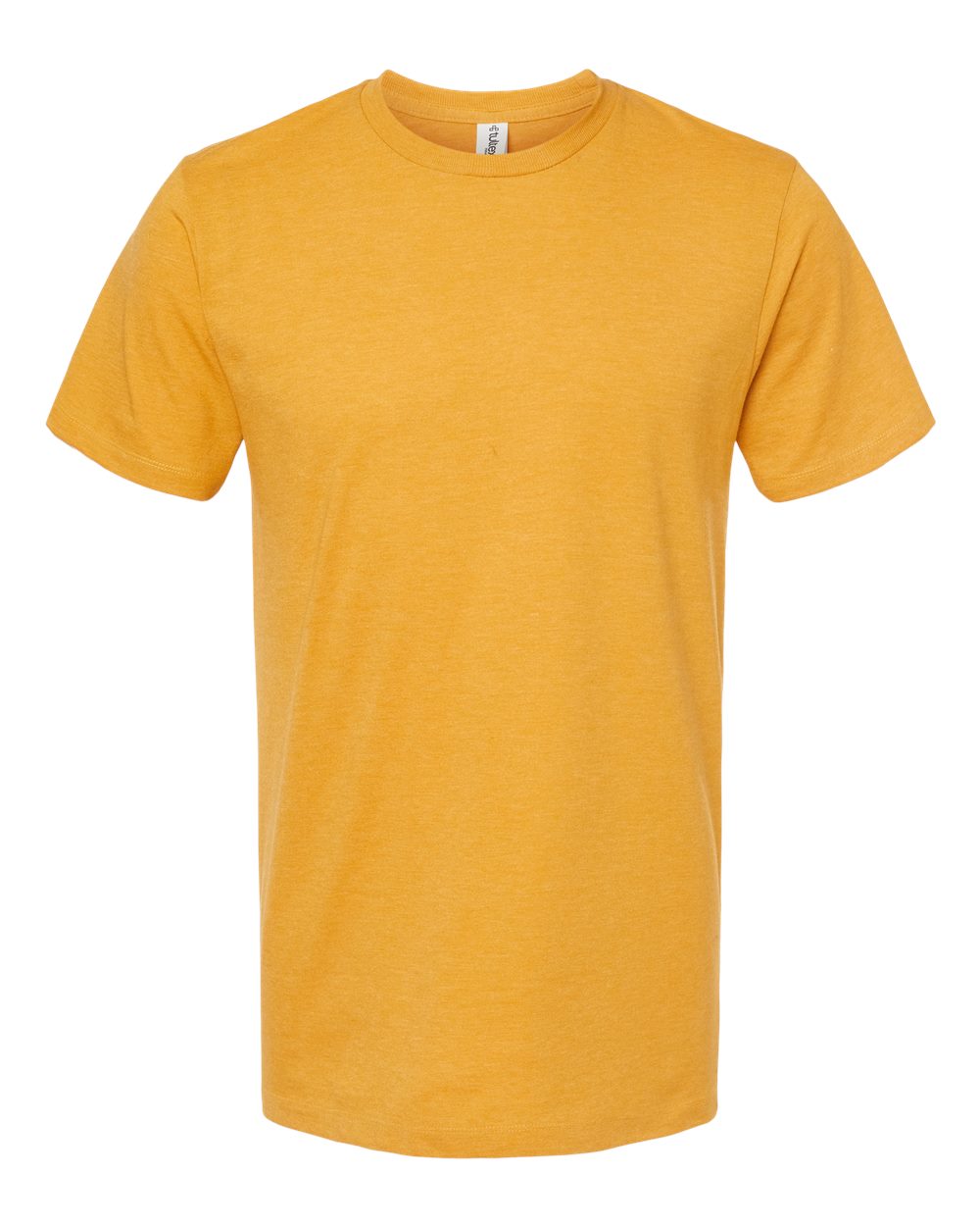 Men's Premium Cotton Blend T-Shirt - Front - B11059122 - Antique Gold Heather