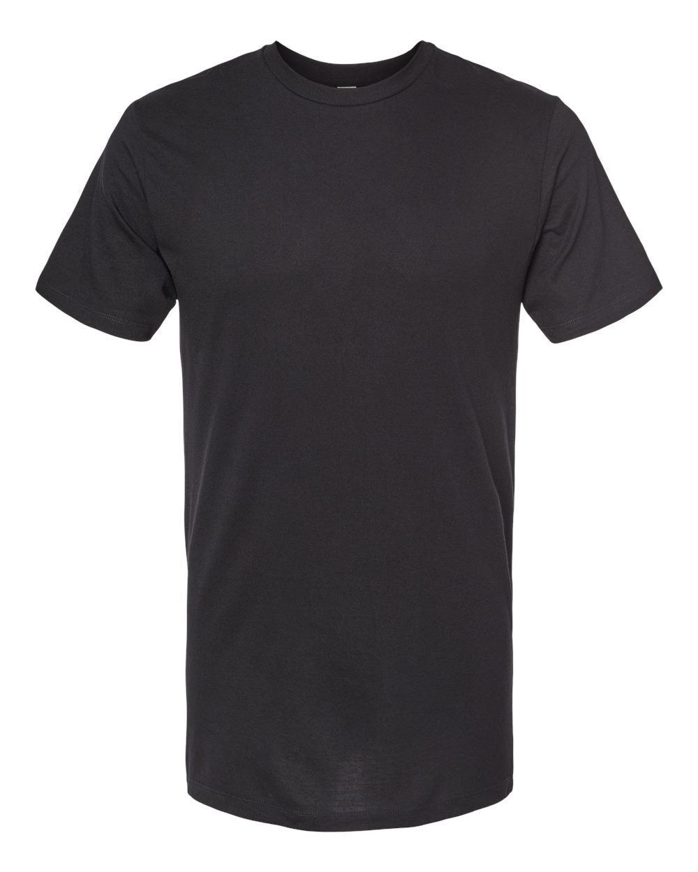Men's Premium Cotton Blend T-Shirt - Front - B11059503 - Black