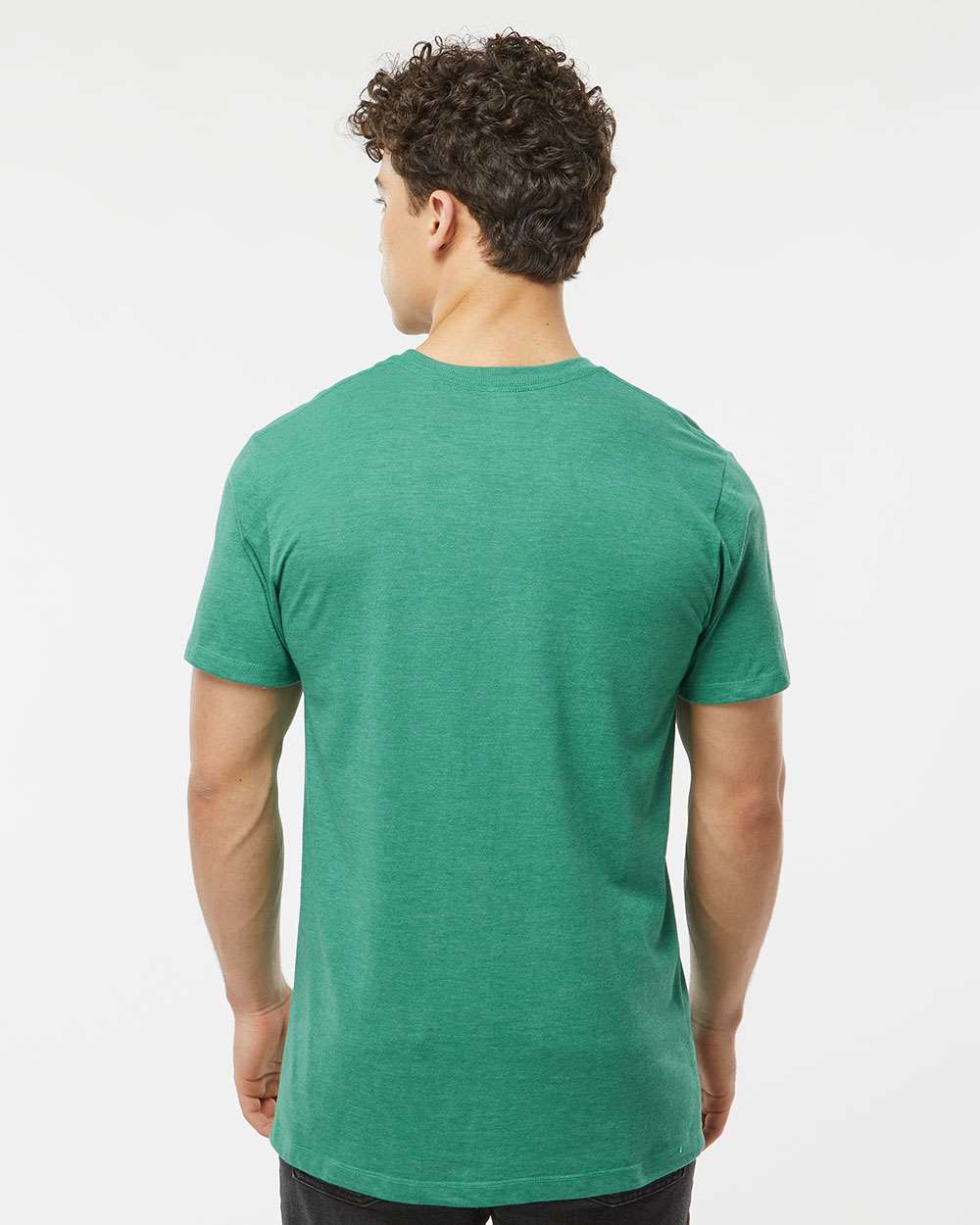 Men's Premium Cotton Blend T-Shirt - OnModelBack - B11059172 - Kelly Heather