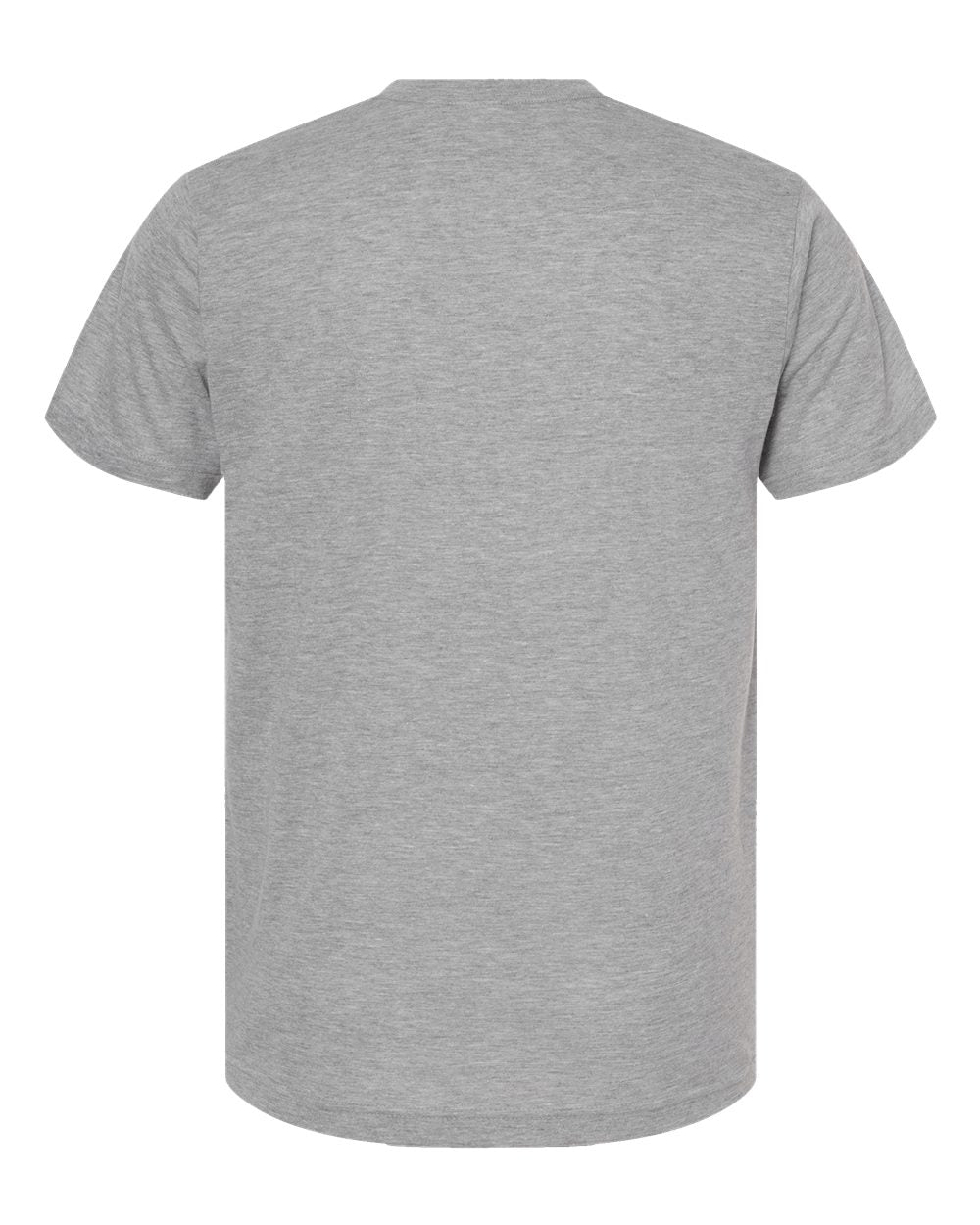 Men's Poly-Rich V-Neck T-Shirt - Back - B20059092 - Heather Grey