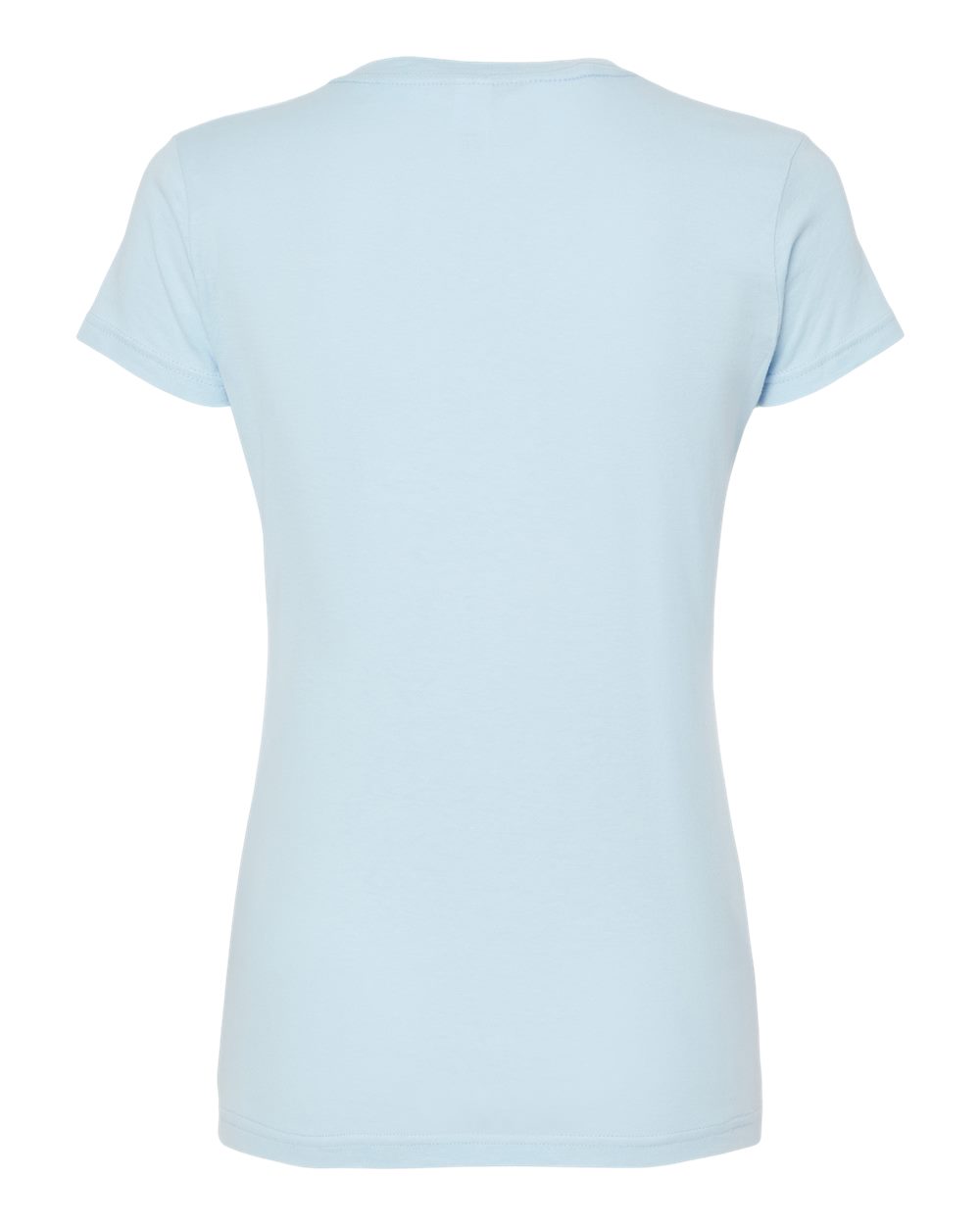 Women's Fine Jersey Slim Fit T-Shirt - Back - B20159252 - Baby Blue