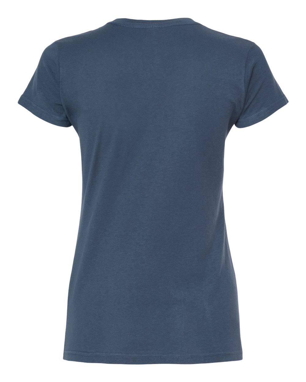 Women's Fine Jersey Slim Fit T-Shirt - Back - B20159682 - Indigo
