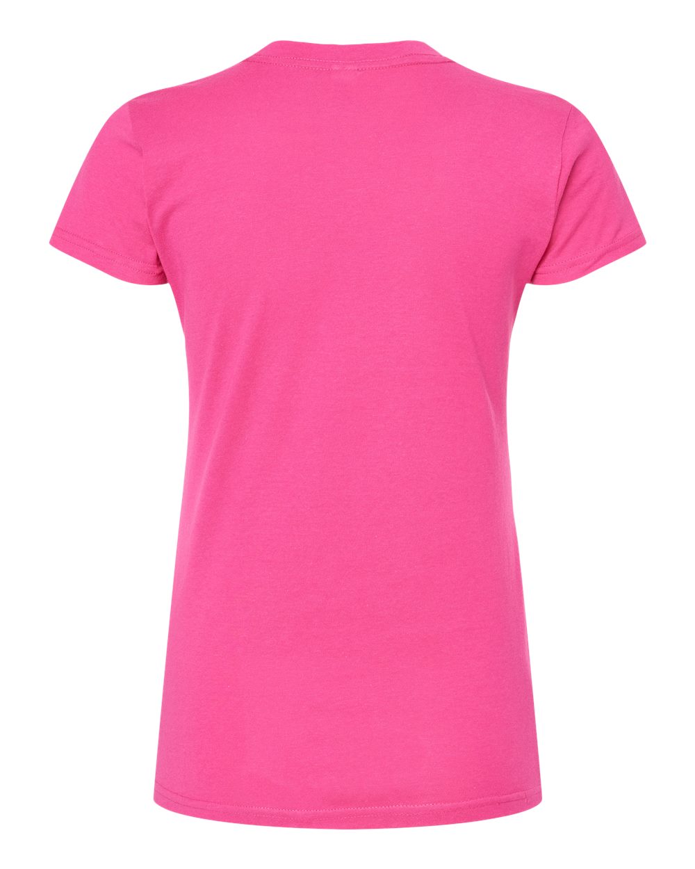 Women's Fine Jersey Slim Fit T-Shirt - Back - B20159692 - Fuchsia