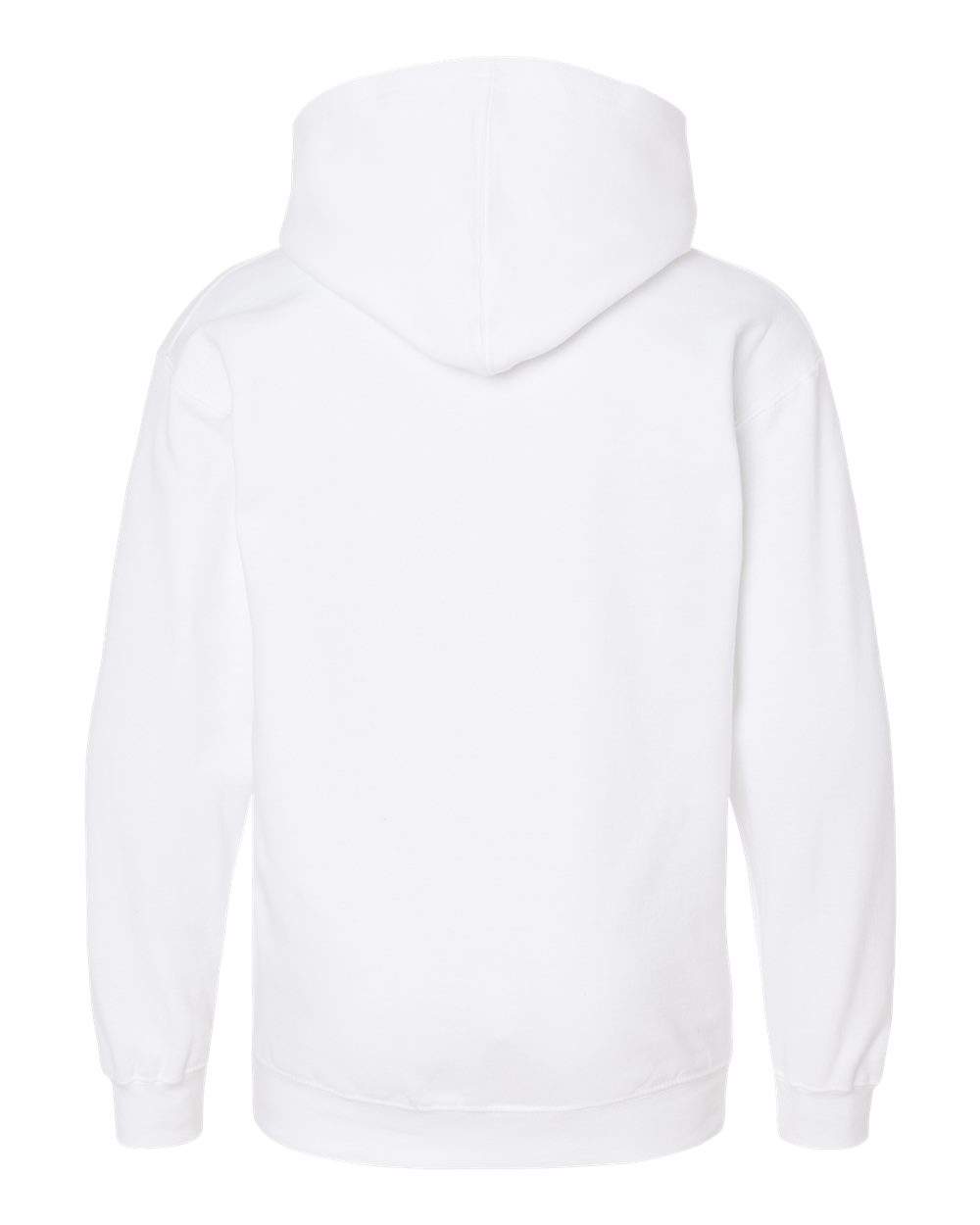 Youth Hooded Sweatshirt - Back - B40259002 - White