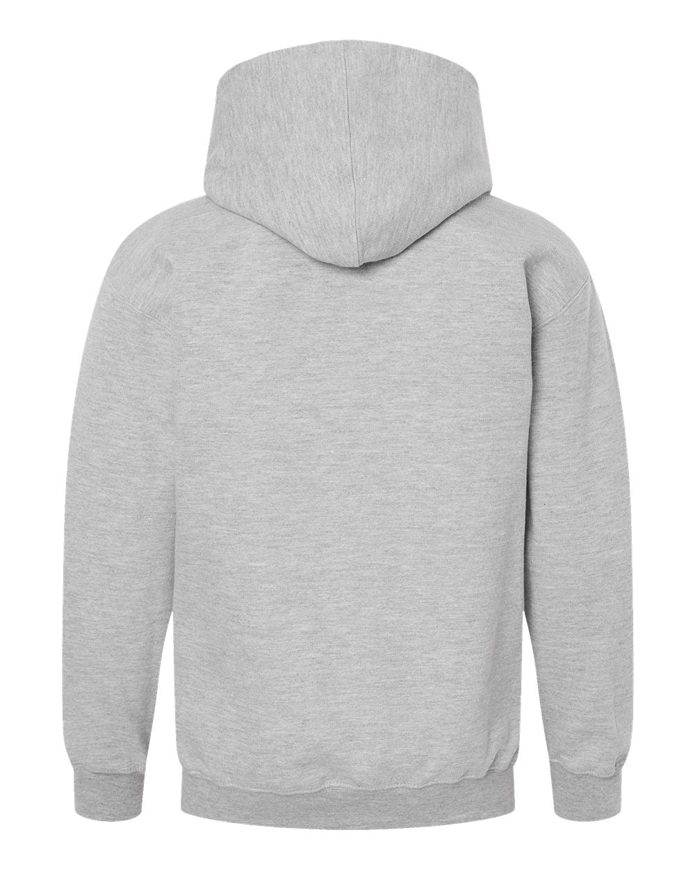 Youth Hooded Sweatshirt - Back - B40259092 - Heather Grey