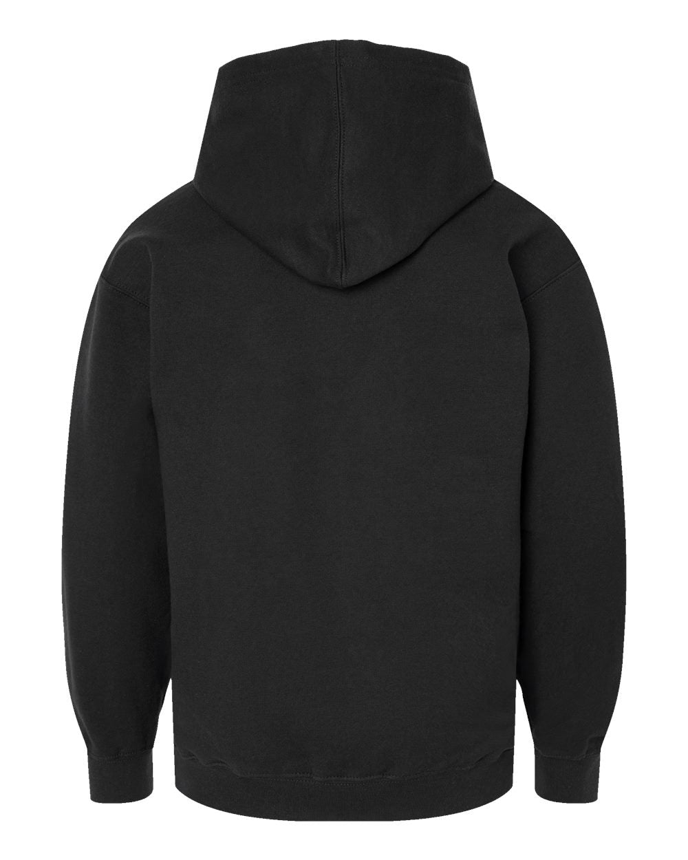Youth Hooded Sweatshirt - Back - B40259502 - Black