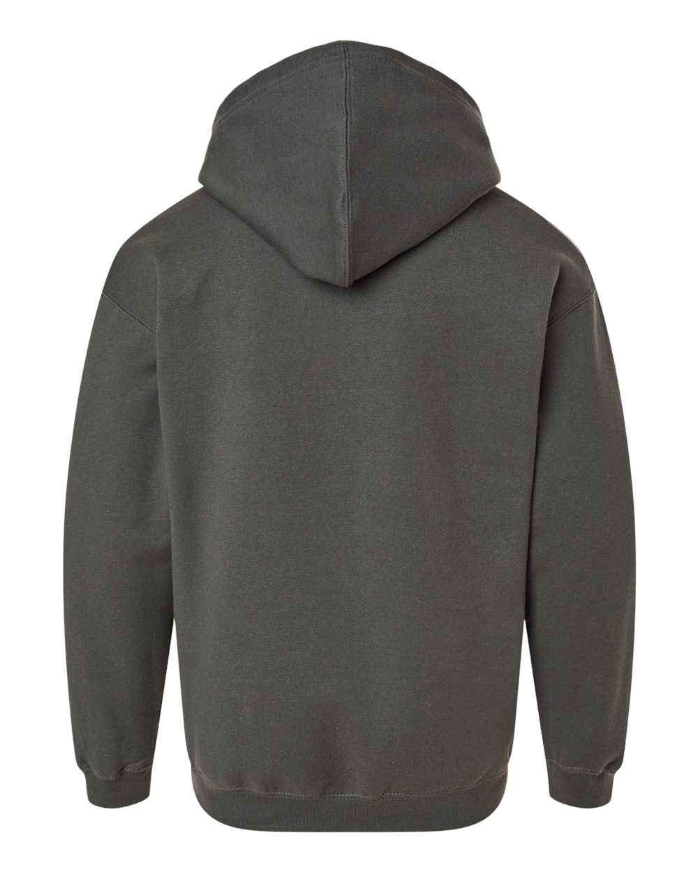 Youth Hooded Sweatshirt - Back - B40259582 - Charcoal