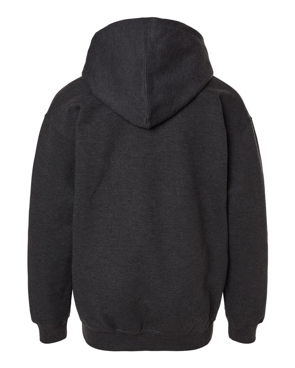Youth Hooded Sweatshirt - Back - B40259592 - Heather Graphite