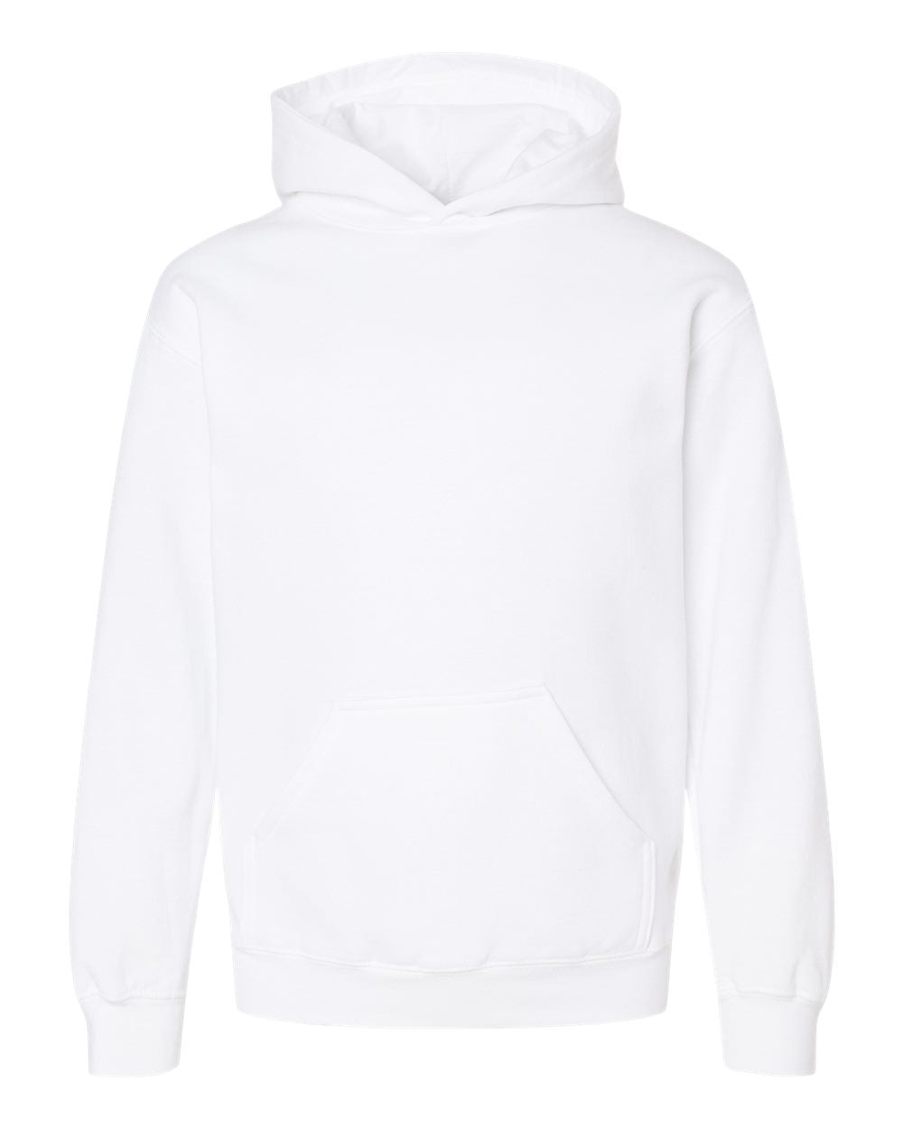 Youth Hooded Sweatshirt - Front - B40259002 - White