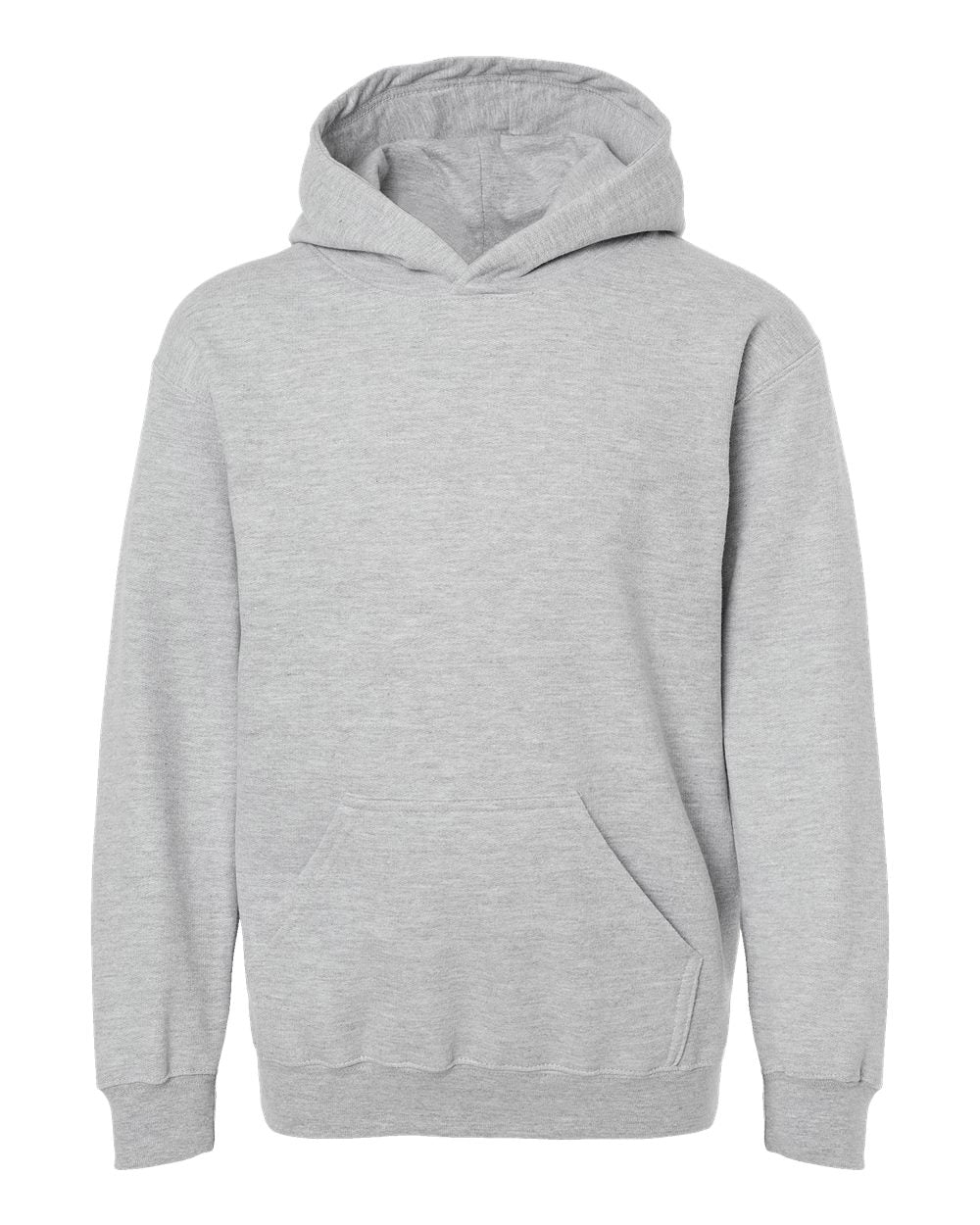 Youth Hooded Sweatshirt - Front - B40259092 - Heather Grey