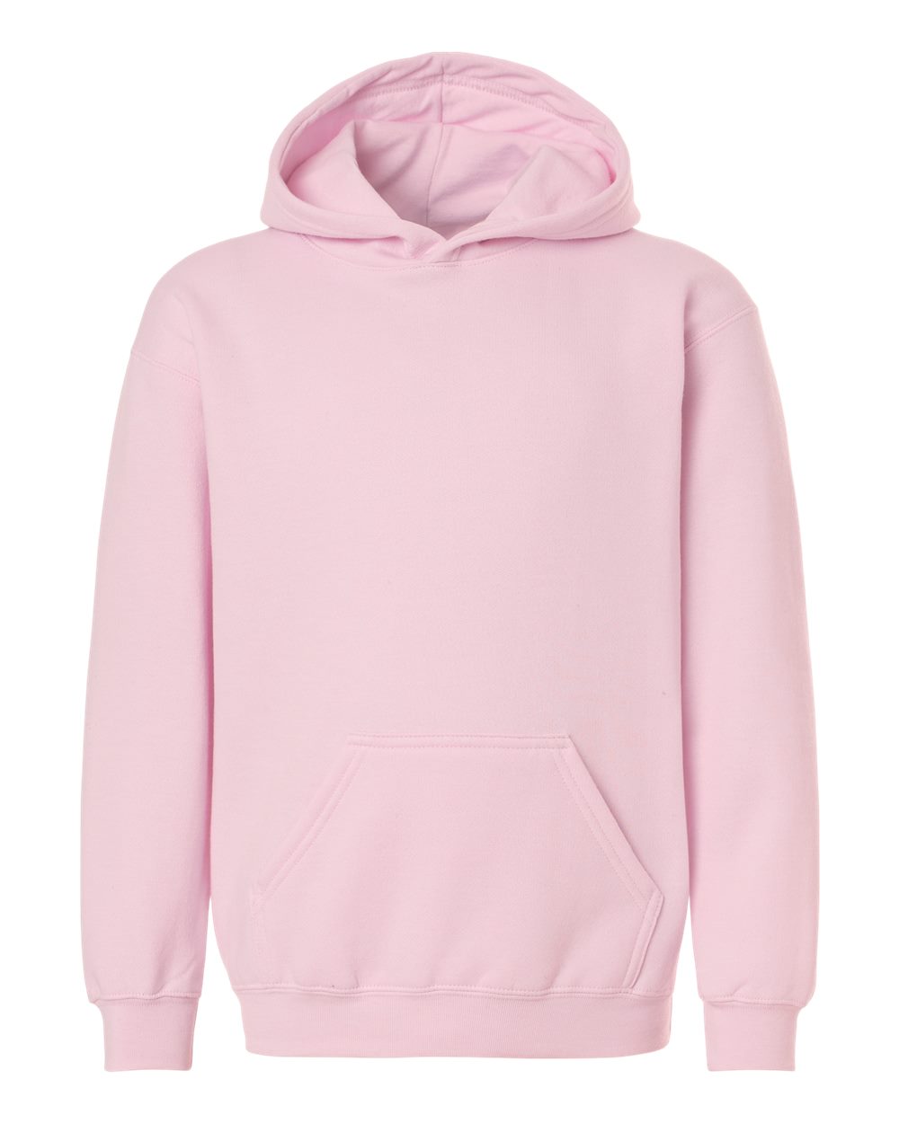 Youth Hooded Sweatshirt - Front - B40259302 - Light Pink