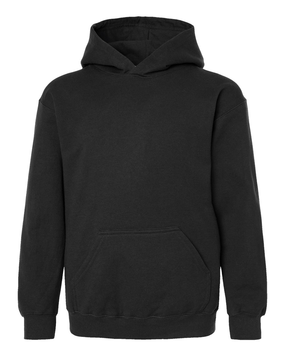 Youth Hooded Sweatshirt - Front - B40259502 - Black