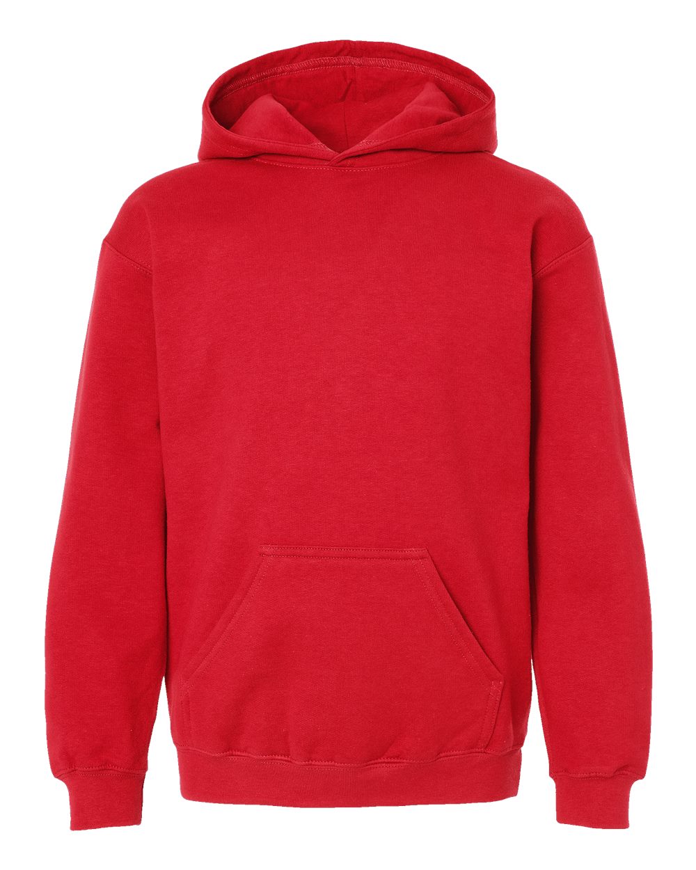 Youth Hooded Sweatshirt - Front - B40259702 - Red