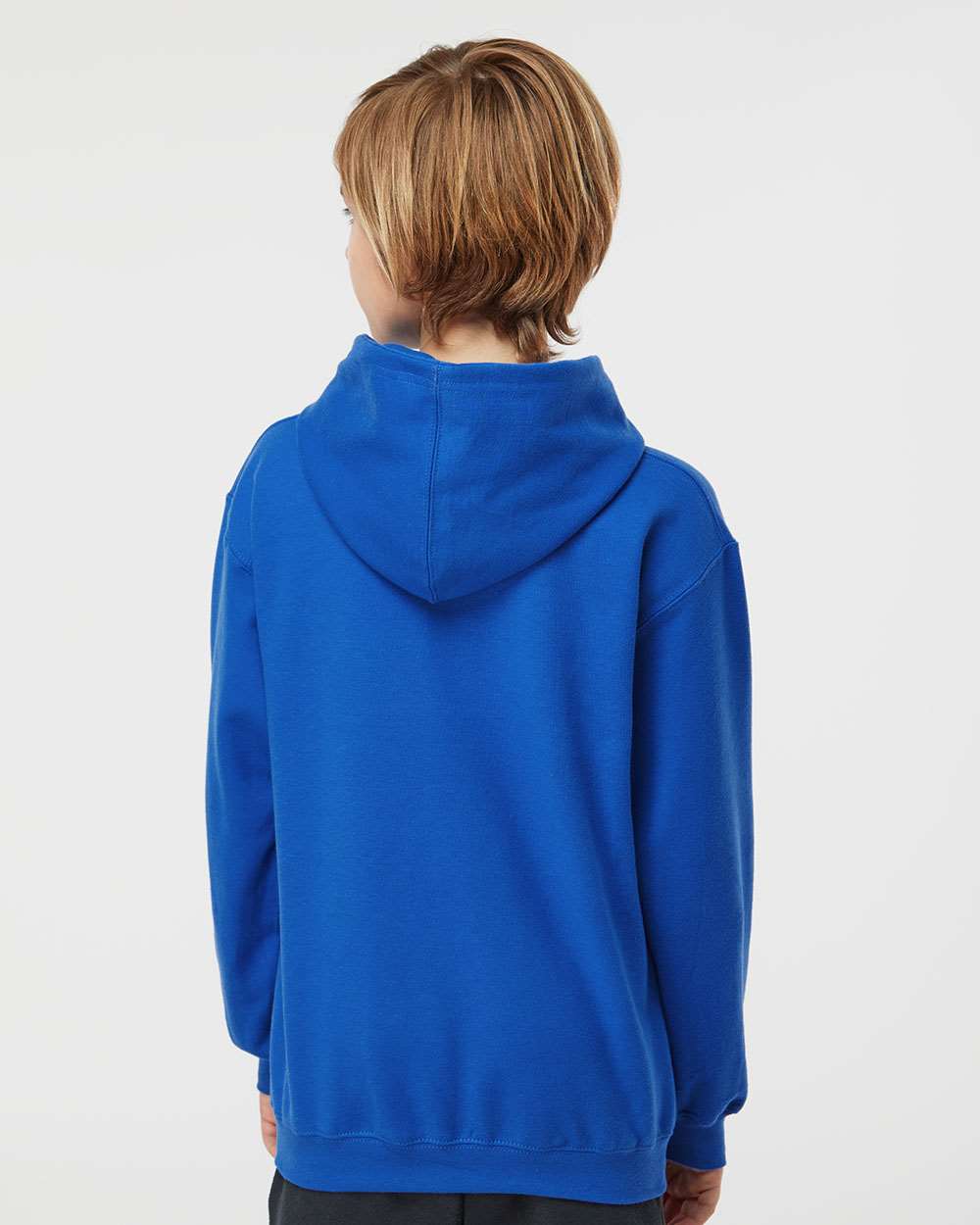 Youth Hooded Sweatshirt - OnModelBack - B40259752 - Royal