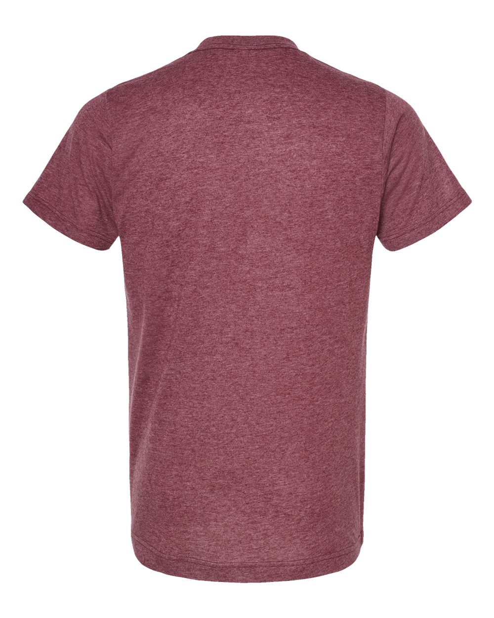 Men's Poly-Rich T-Shirt - Back - B20659532 - Heather Burgundy