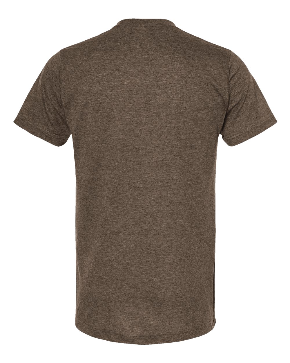 Men's Poly-Rich T-Shirt - Back - B20659552 - Heather Brown